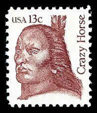 PCBstamps   US #1855 13c Crazy Horse, MNH, (19)