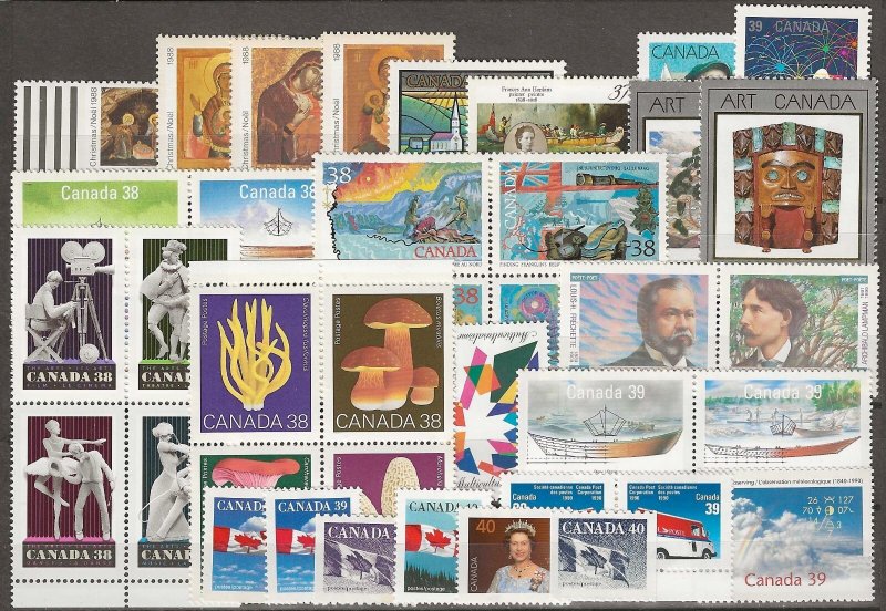 CANADA 1988/90 Commemoratives MNH