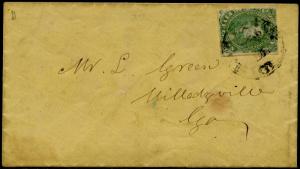 CSA #1 USED F-VF GEORGIA CDS CV $250.00 BQ3727