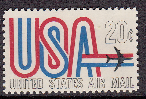 United States Air Post #C75, USA & Jet, Please see description.