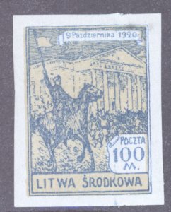Central Lithuania, Scott #63, MH