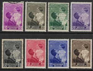 Belgium # B189-B196 - Queen Astrid & Prince Boudouin - used & unused.....{BLW3}