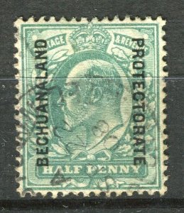 BECHUANALAND; 1903-4 early ED VII issue fine used Shade of 1/2d. value