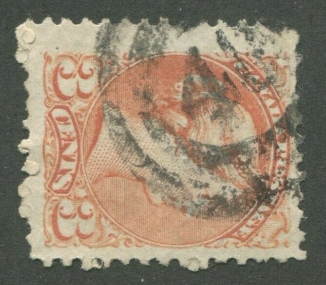 CANADA #37 USED SMALL QUEEN 2-RING NUMERAL CANCEL 40