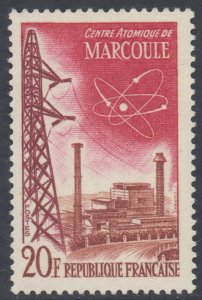 France SG1424 - YT 1204, 1959 Technical Achievements 20f MH*