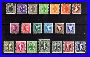 1945 - 46 - Alemania - Zona ocupación - Scott n. 3N01 - 3N20 - MNH -AL- 071 - 01