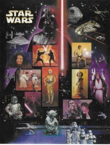 SCOTT  4143  STAR WARS  41¢  SHEET OF 15  MNH