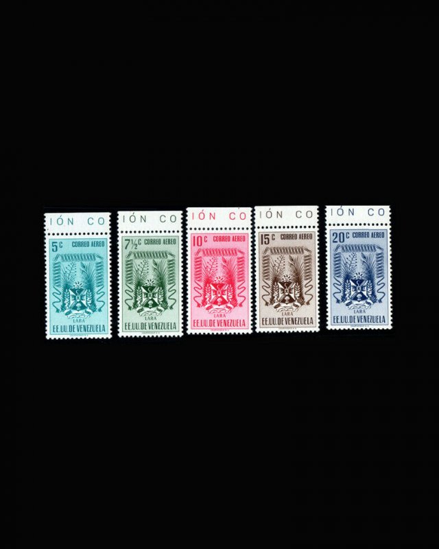 VINTAGE:VENEZUELA 1952 OGNHPOF SCOTT# C411-418 $ 109.35 LOT#VEN1952F