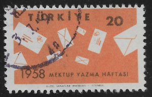 Turkey #1429 20k International Letter Writing Week - Letters
