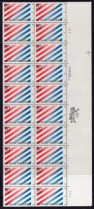 US 2003 Netherlands Plate Block of Twenty MNH VF