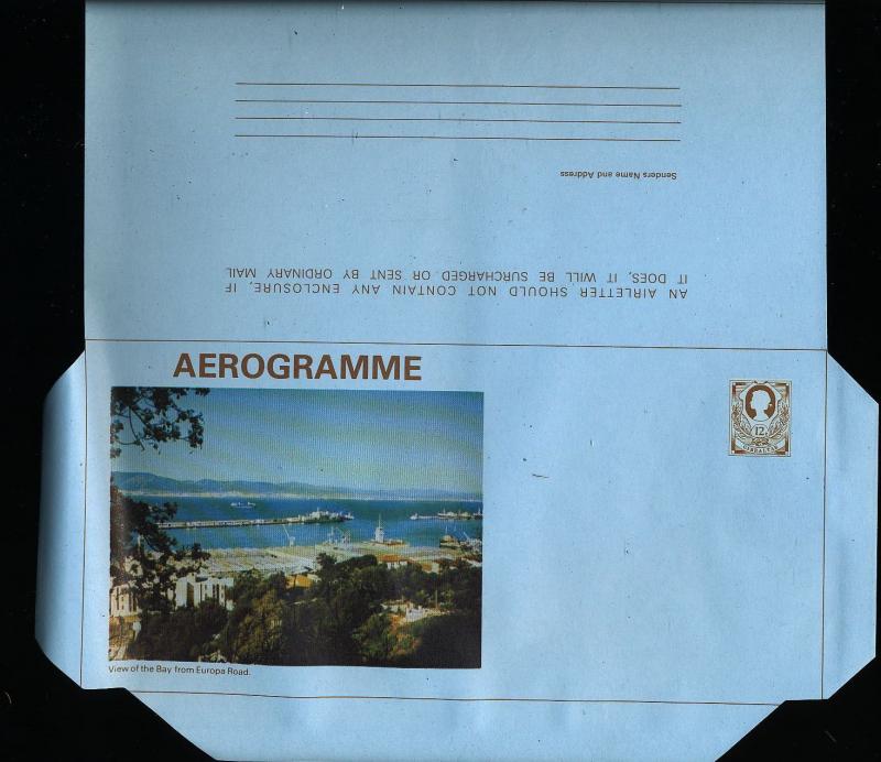 GIBRALTAR QE 12p &15c Aerogramme Airletters Unused x 95 (Au11734)