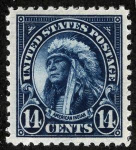 US Sc 565 Blue 14¢ MNH Original Gum XF Choice GEM *Lot RL