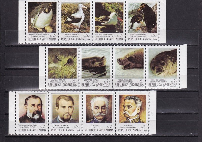 SA04 Argentina 1983 Fauna and Pioneers of Southern Argentina mint stamps