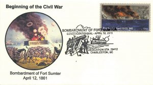 4522 FORT SUMTER - Patricia J. Walker cachet #2 of 2