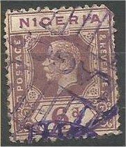 NIGERIA, 1914, used 6p, King George V, Scott 7