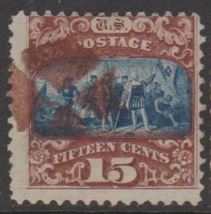 U.S. Scott #119 Columbus Landing Stamp - Used Single