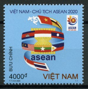 Vietnam Flags Stamps 2020 MNH ASEAN Assoc Southeast Asian Nations Chair 1v Set