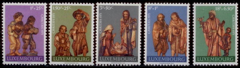 Luxembourg 1971 SC# B282-6  Christmas MNH-OG E48