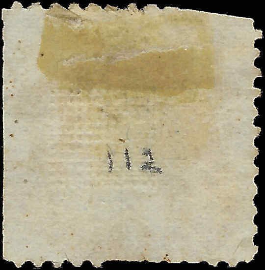 VEGAS - 1869 Ben Franklin - Sc#112 -Several Flaws - Read 