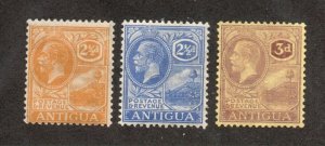 Antigua  - SG# 72 - 74 MH        -          Lot 0324204