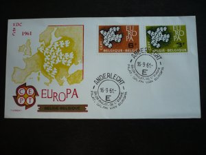 Postal History - Belgium - Scott# 572-573 - First Day Cover