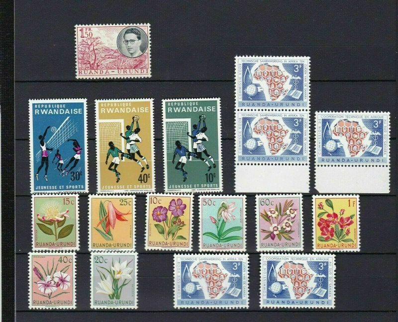 ruanda urundi mint never hinged stamps ref r9059