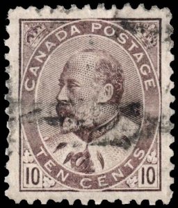 Canada - Scott 93 - Used - Uneven Perforation Teeth