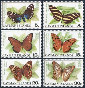 Cayman 386-391, MNH. Michel 389-392. Butterflies 1977.