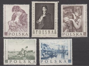 Poland Scott 850-854 MH