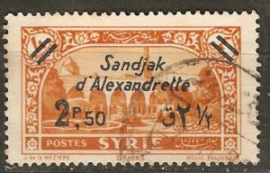 Alexandretta 11 Cer 7 Used VF 1925 SCV $3.50