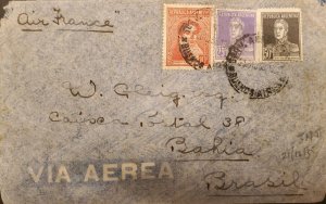 MI) 1935, ARGENTINA, AIR FRANCE, FROM BUENOS AIRES TO BAHIA - BRAZIL, AIR MAIL,