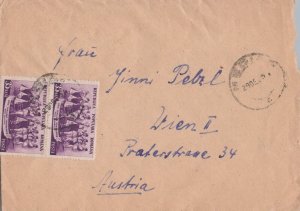 ZAYIX Romania Dancers on Cover to Vienne Austria 0224M0105