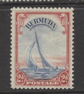 Bermuda - Scott 109A - Yacht Lucie - 1936 - MNH - Single - 2d Stamp