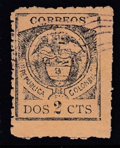 Colombia 1899 Cartagena Issues 2c Black on Buff LM Mint. Scott 171