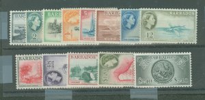 Barbados #235-247v  Single (Complete Set)