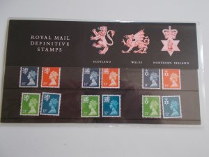 1988 Machin Definitive Regionals (3) 14p to 32p Presentation Pack no 17 Cat £17