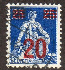 Switzerland  Scott  199  Used