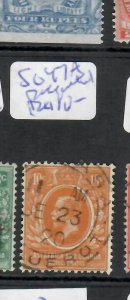 EAST AFRICA  & UGANDA (P2306BB)  KGV 10C  SG47A PAQUEBOT CANCEL   VFU 