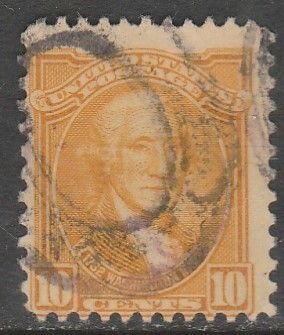 U.S. 715, 10¢ WASHINGTON BICENTENNIAL ISSUE. USED. F. (685)