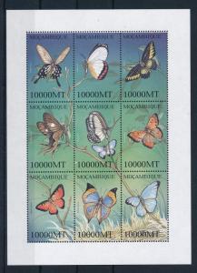 [32004] Mozambique 2002 Butterflies Schmetterlingen Papillons  MNH Sheet