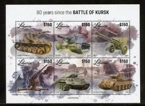 LIBERIA 2023 80th ANNIVERSARY OF THE BATTLE OF KURSK SHEET MINT NH