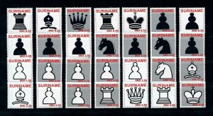 [100543] Suriname 2009 Sport Chess Match Botwinnik Keres From Sheet MNH