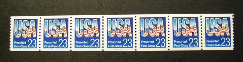 Scott 2606, 23 cent USA Presorted, PNC7, #A2222, MNH