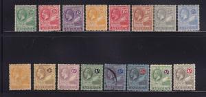 Antigua Scott # 42 - 57 set F-VF OG previously hinged scv $ 295 ! see pic !