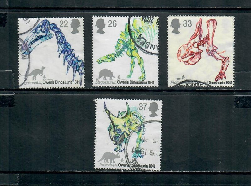 G.B 1991 COMMEMORATIVES  SET DINOSAURS USED  h 141220