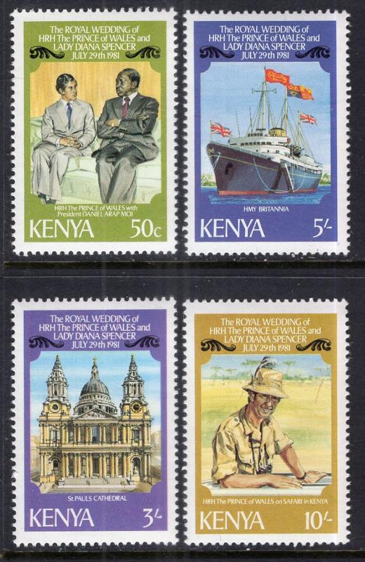 Kenya 194-197 Royal Wedding MNH VF