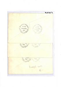 Israel MUSIC FDCs{3} 1956 PLATE BLOCKS OF FOUR First Day Covers {samwells}CQ315