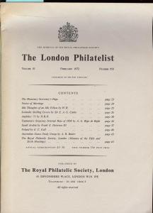 The London Philatelist: Vol. 81, Number 950,