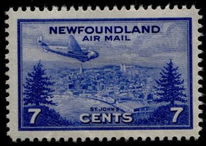 Newfoundland #C19 Air Post Issue View of St. John's MLH