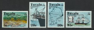 Tuvalu Scott 54-57 MNHOG - 1977 Royal Society Expeditions - SCV $1.80